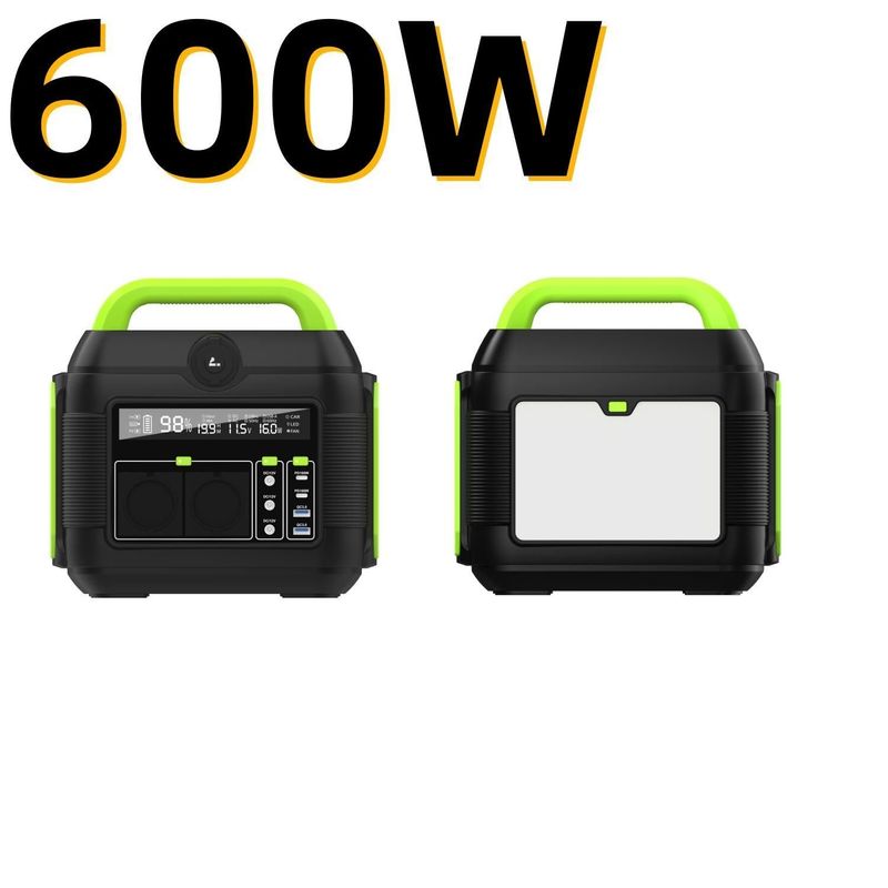 محطة طاقة بطارية الليثيوم ثلاثية 600W للتخييم في الهواء الطلق وأفضل خيار للعائلة