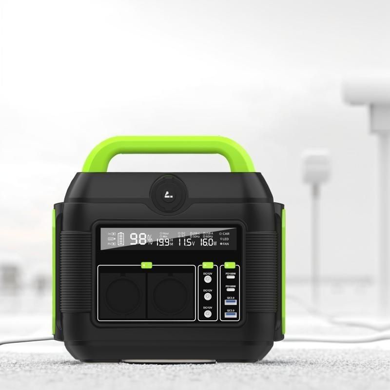 محطة توليد الطاقة المحمولة 600W لتخزين الطاقة الشمسية في الهواء الطلق قابلة لإعادة التدوير وتخصيصها