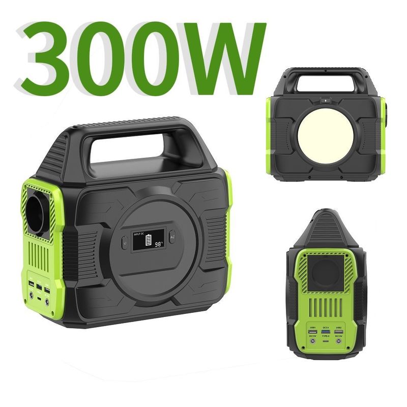300W 600W بنك الطاقة الشمسية الشحن للخارج وكشف شاشة الكريستال السائل
