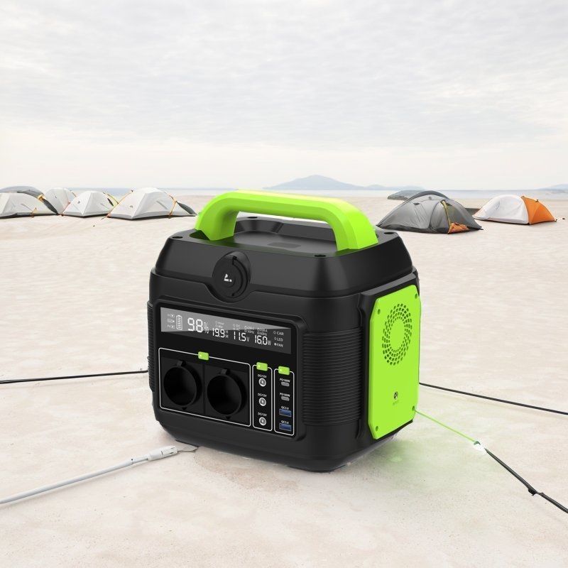 حل طاقة التخييم في الهواء الطلق محطة طاقة 600W مع بطارية الليثيوم ومخرج S6