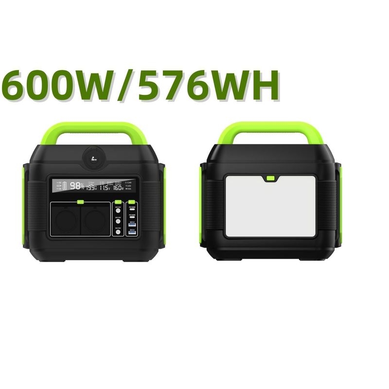 600W AC110V AC220V بطارية الليثيوم محطة الطاقة الشمسية المحمولة للسيارات