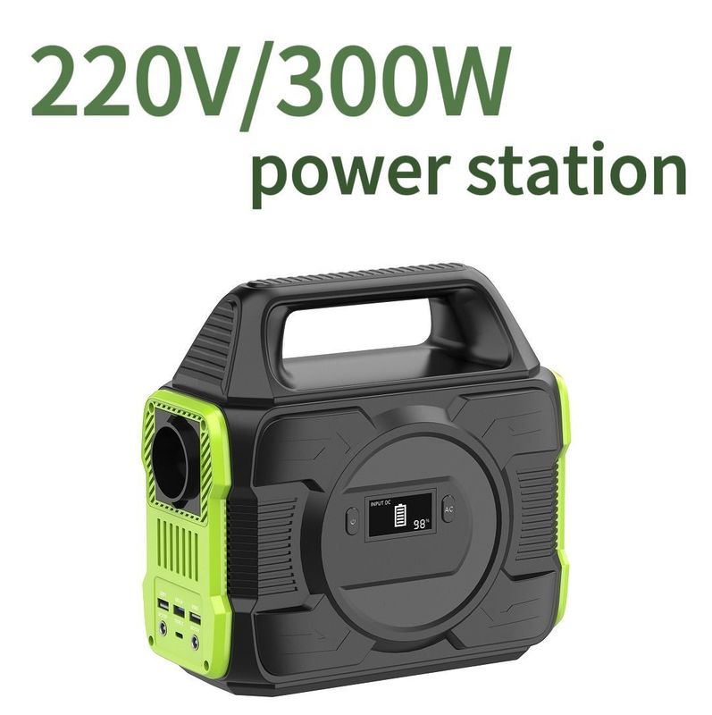 لون قابل للتخصيص 300W بطارية محمولة بنك الطاقة للطاقة الشمسية 110V 220V الليثيوم