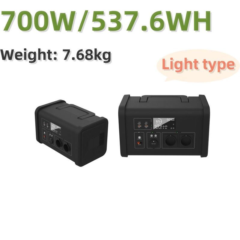 ST7 محطة الطاقة المحمولة لتخزين الطاقة بالشرفة مع 1 و 700W شاحن الطاقة المحمولة