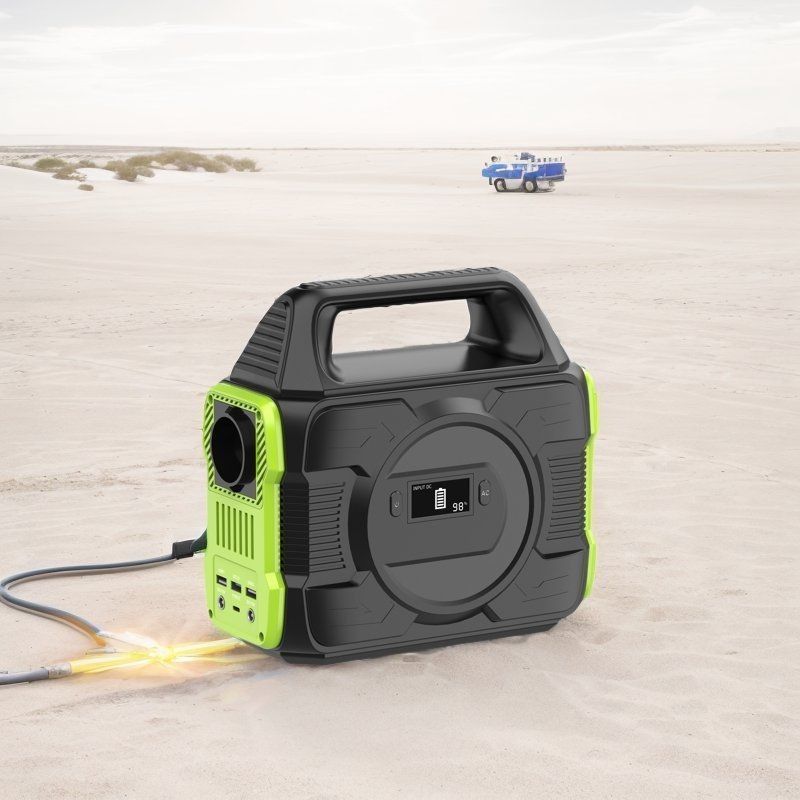 محطة توليد الكهرباء المحمولة للتخييم AC الطاقة المتنقلة 300W/600W محطة تخزين الطاقة مع الإخراج