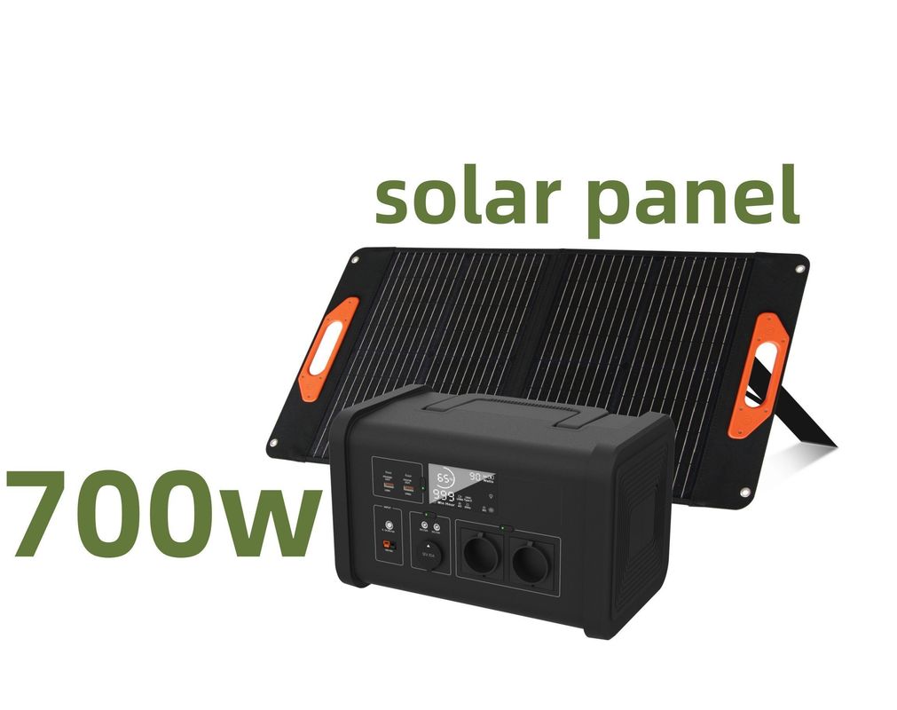 EU LiFePO4 700W تخزين الطاقة محطة توليد الطاقة الشمسية للطاقة المنزلية المحمولة