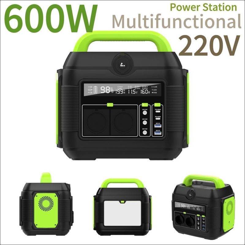 محطة طاقة محمولة 300W 500W 600W 1200W 2200W قابلة للتخصيص للأنشطة في الهواء الطلق