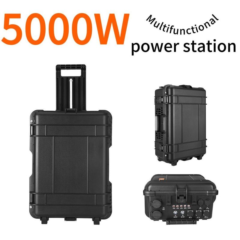 محطة الطاقة المحمولة 5000W USB / Type-C 18W Max للسيارة التخييم والجولة ذاتية القيادة