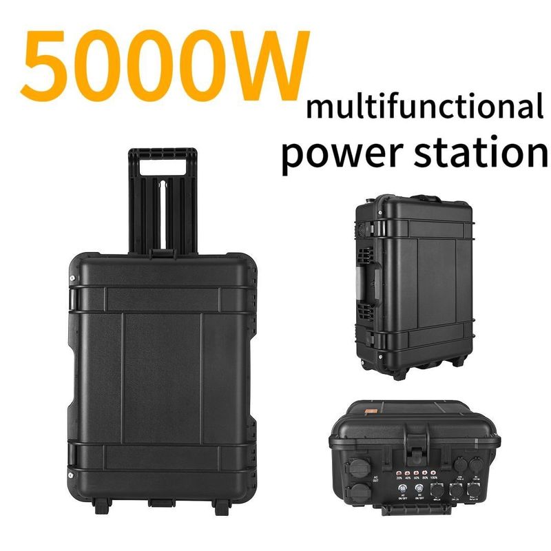 محطة الطاقة الشمسية المحمولة 2000W 220V 2000wh مصدر الطاقة الطارئ