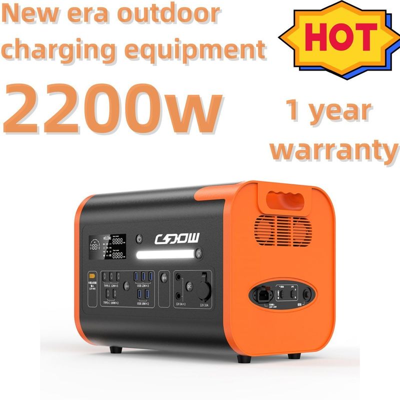 2000W/2200W/2400W مولد الطاقة الشمسية المحمول Lifepo4 لمحطة شحن الطوارئ