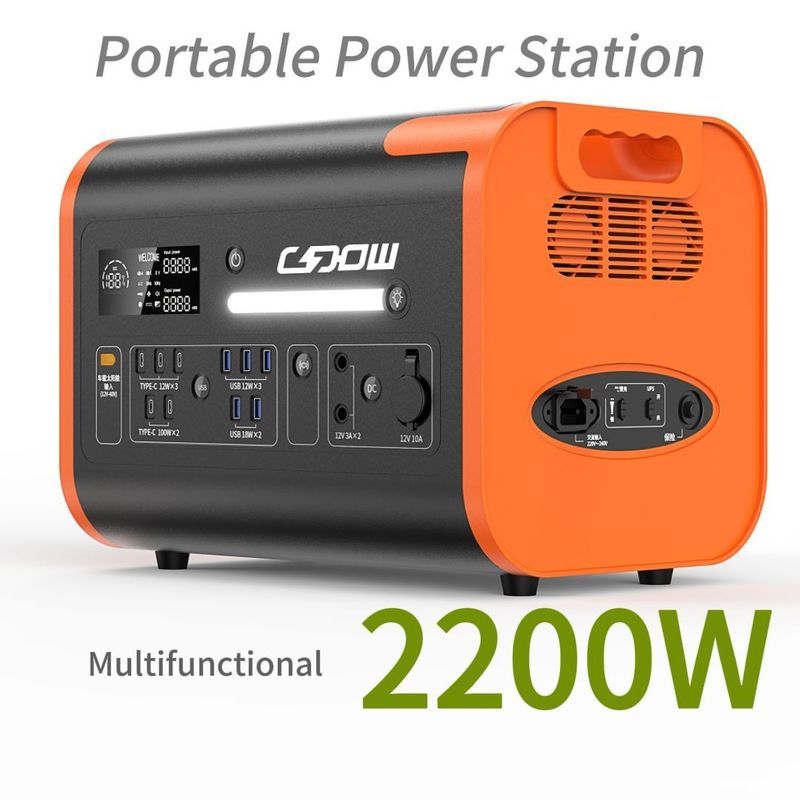 محطة الطاقة المحمولة مع 51.52V40ah 3.22V*16s سعة البطارية وعمر دورة 2000