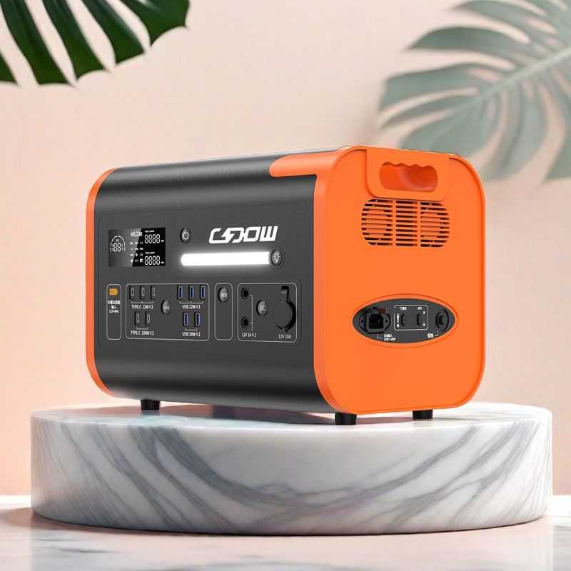 محطة طاقة محمولة بطارية LiFePO4 2000W 2200W لحالات الطوارئ المنزلية في الهواء الطلق