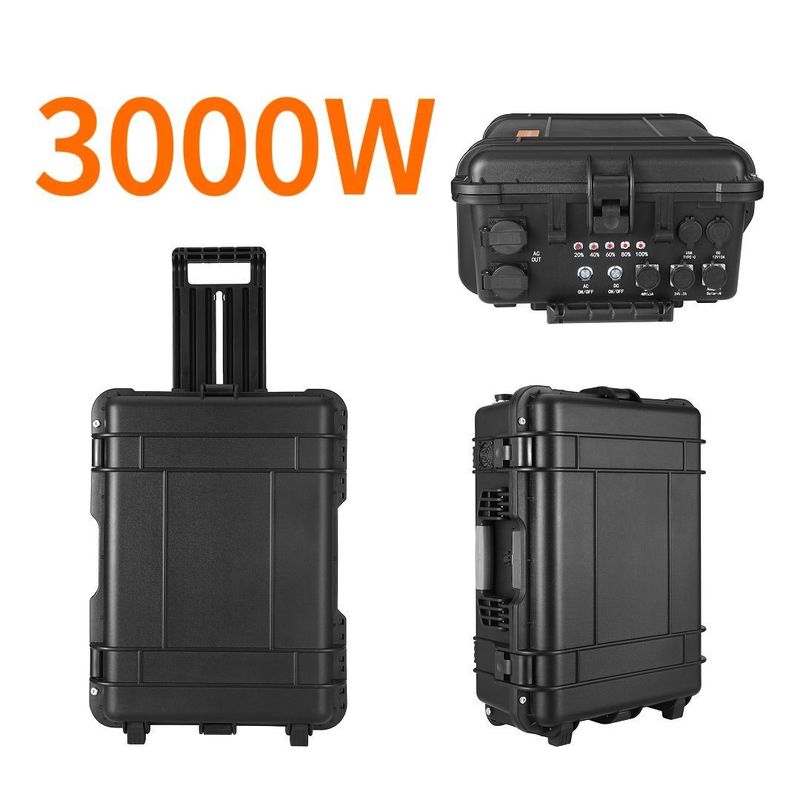 LT-30 محطة طاقة محمولة بطارية LiFePO4 ذات سعة عالية 3000wh 3300W للتخييم
