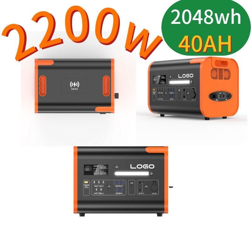 2200W-2400W محرك توليد الطاقة الشمسية للمخيم / المنزل الحل النهائي للطاقة لأي مغامرة