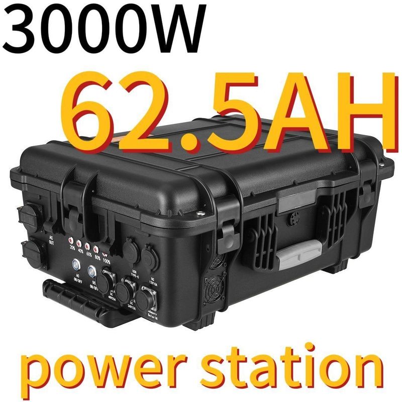 3000W62.5ah محطة الطاقة المحمولة للطاقة الطارئة للأسواق في شرق آسيا
