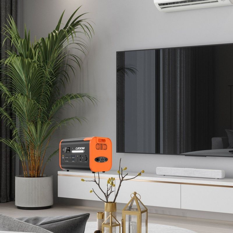 محطة الطاقة الطارئة للطاقة الشمسية الكاملة في واحد 2200W/2400W سعة كبيرة للخارج