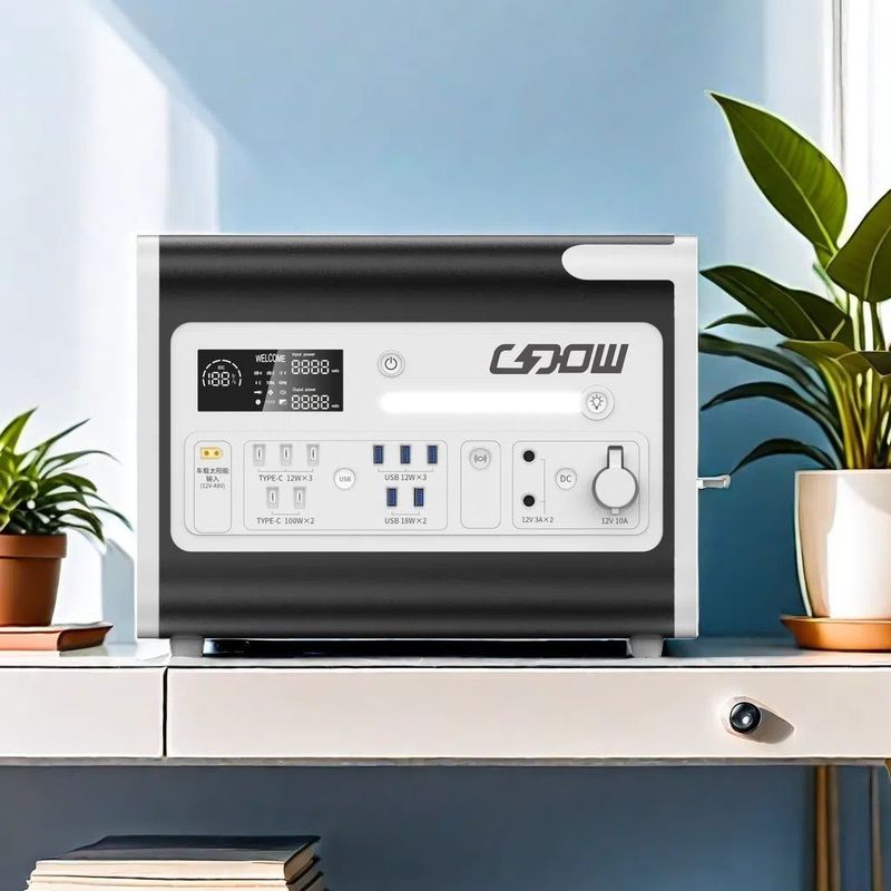 LiFePO4 المحمول 2000W الطاقة الشمسية الطاقة الشاحنة وضع UPS الطاقة المتنقلة لإغاثة الكوارث