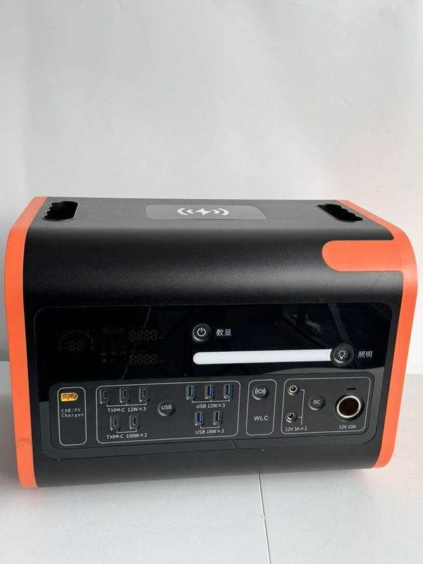 800W الشحن الشمسي للخارج نزهة الطاقة المحمول محطة الطاقة 2200W مع شاشة شريط