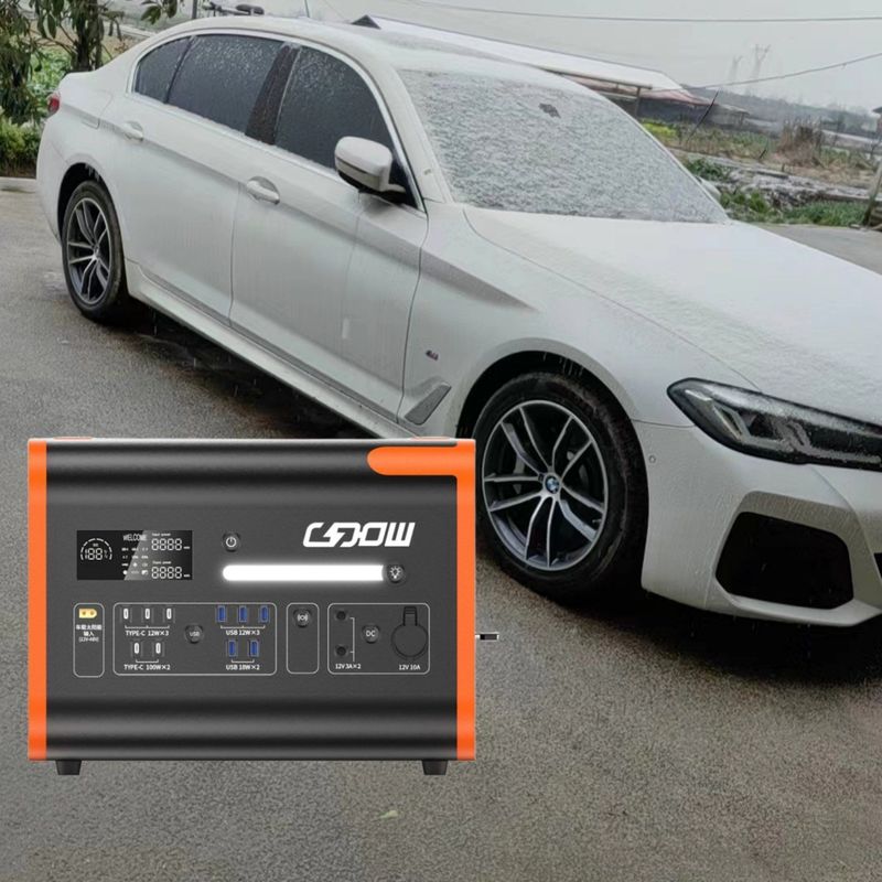 الشحن اللاسلكي 15W CE Un38.3 محطة الطاقة المحمولة المعتمدة على MSDS 2200W للطوارئ