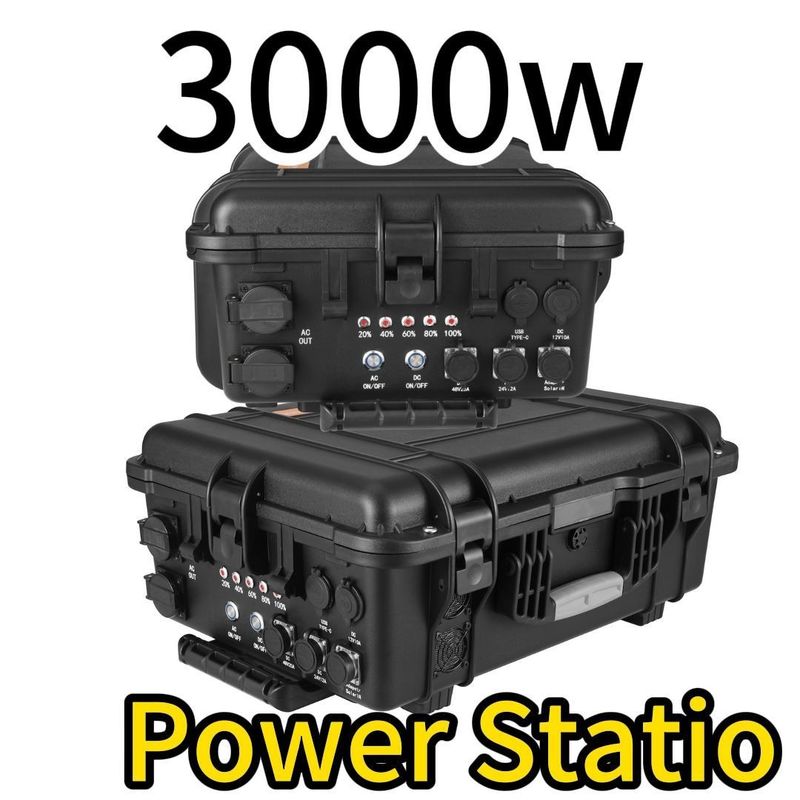الطاقة الخارجة 100-120 فولت 3000W50 هرتز/60 هرتز قابل للتعديل 3000wh 62.5ah محطة الطاقة المحمولة الساخنة
