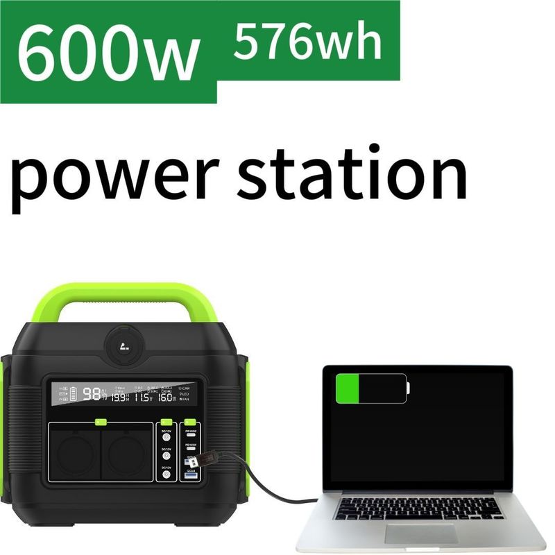 300W/600W الطاقة المتنقلة 110V/220V محطة الطاقة المحمولة لشحن الطوارئ في الهواء الطلق