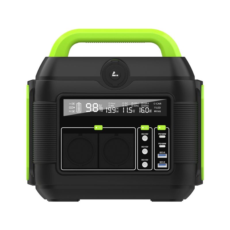محطة طاقة متعددة الوظائف 600W/576ah 6kg محمولة للتخييم في الهواء الطلق والطوارئ