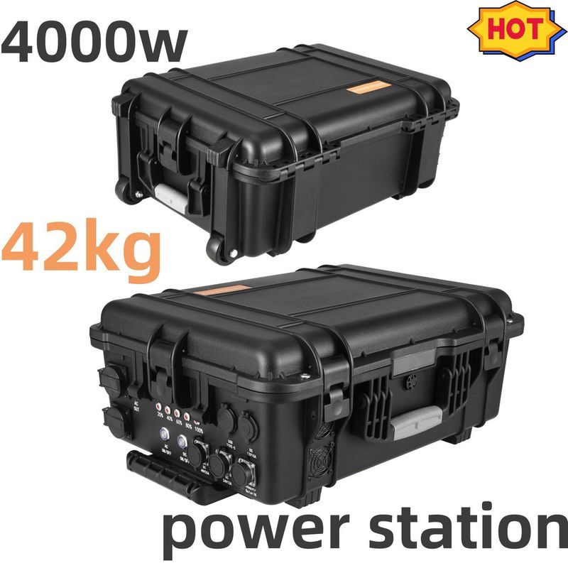 4000W/80ah محطة توليد الطاقة الشمسية المحمولة للشحن من قبل LiFePO4