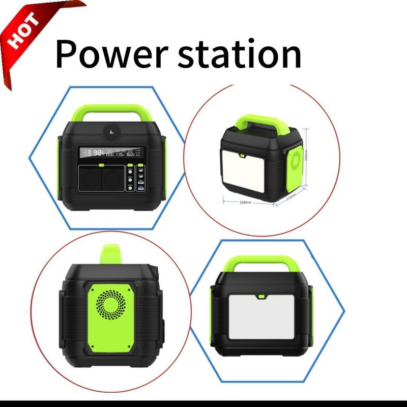 محطة الطاقة الطارئة 600W/576wh لحل إمدادات الطاقة في الخارج والمنازل
