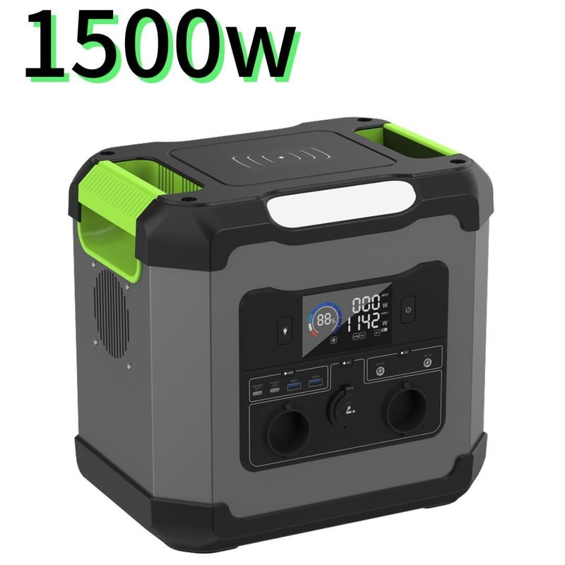 1200W / 1500W / 2000W مصدر الطاقة المحمول 1500W طاقة الخروج المتغيرة لمحطة الطاقة المحمولة