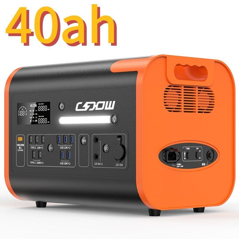 استكشف الهواء الطلق مع محطة الطاقة المحمولة 2200W / 2048wh ومحول موجات الصين النقي