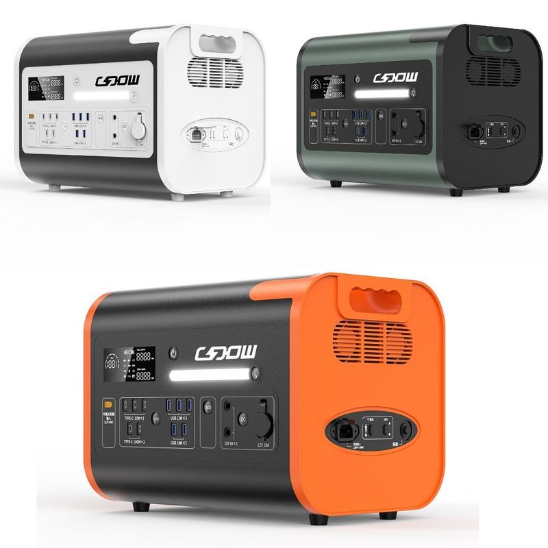 شحن سريع 2200W/40ah مصدر طاقة محمول للتخييم في الهواء الطلق تخزين الطاقة الاحتياطي