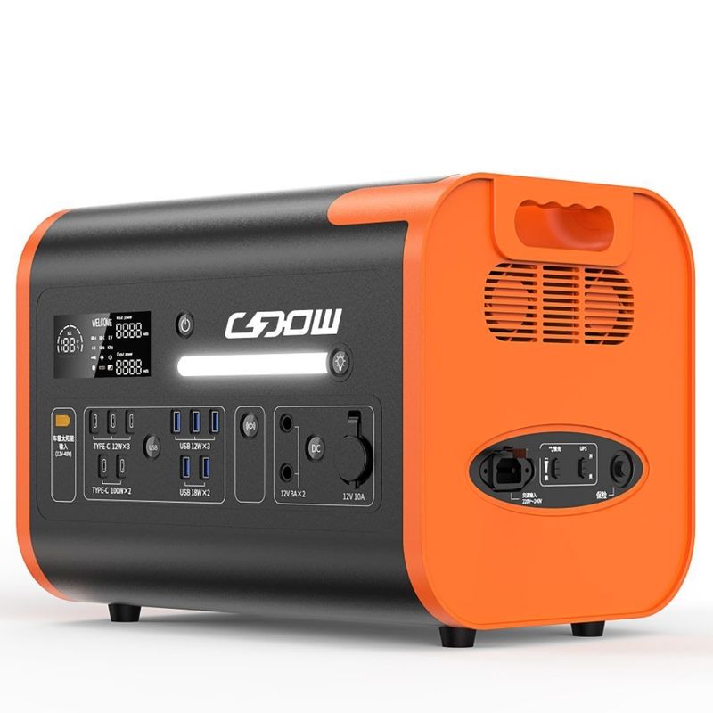 محطة الطاقة المحمولة للخروج 40ah/2200W مع شاشة عرض الكريستال السائل
