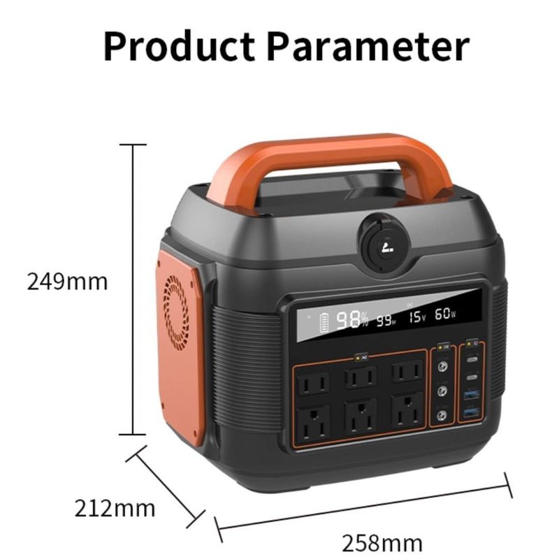 600W/1200W/3600W بطارية الليثيوم مولد الطاقة الشمسية المحمولة الساخنة للخييمات في الهواء الطلق