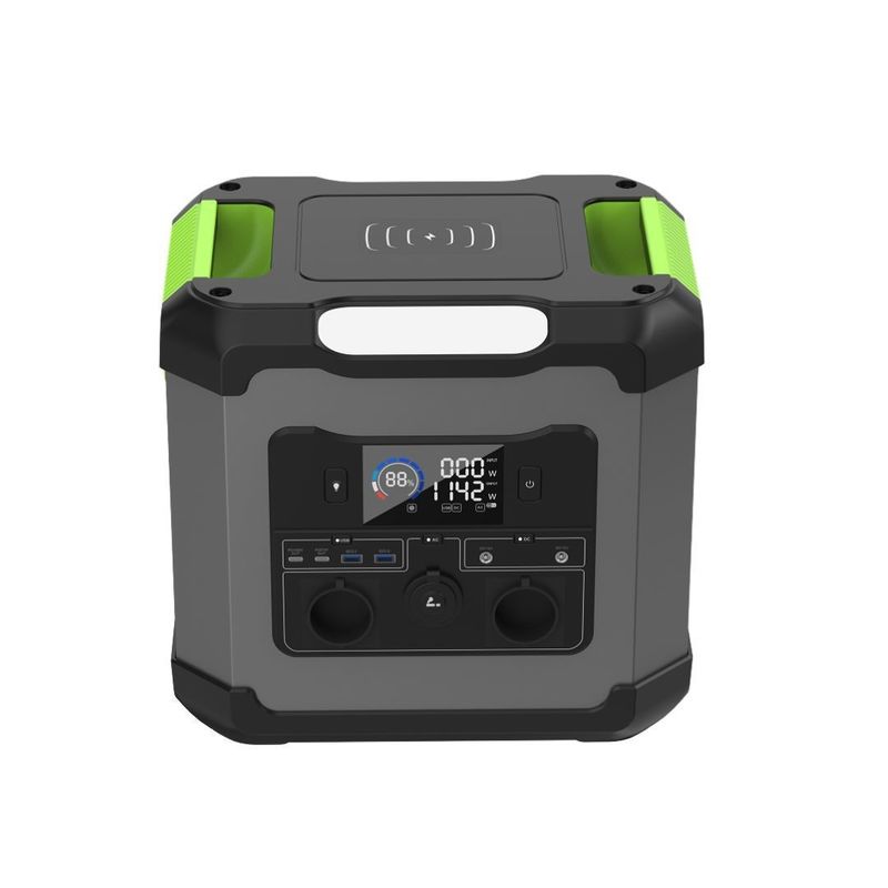 محطة الطاقة المحمولة 1500W طاقة الخروج التيار المتردد ونوع C2 12V / 2.25A للطوارئ