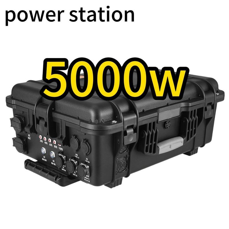 LT-50 5000W محطة الطاقة المحمولة في الهواء الطلق مغامرة مع مواد قذيفة سبيكة ABS