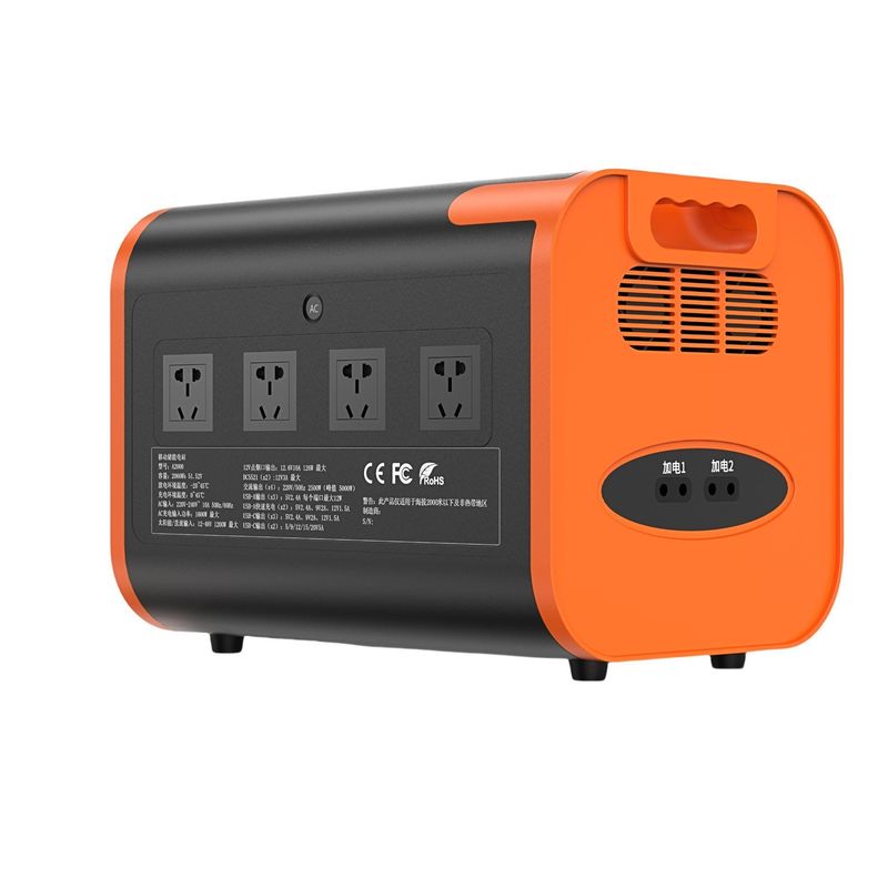 1000W 2200W مولد شمسي محمول بطارية نظام تخزين الطاقة محطة توليد الطاقة USB