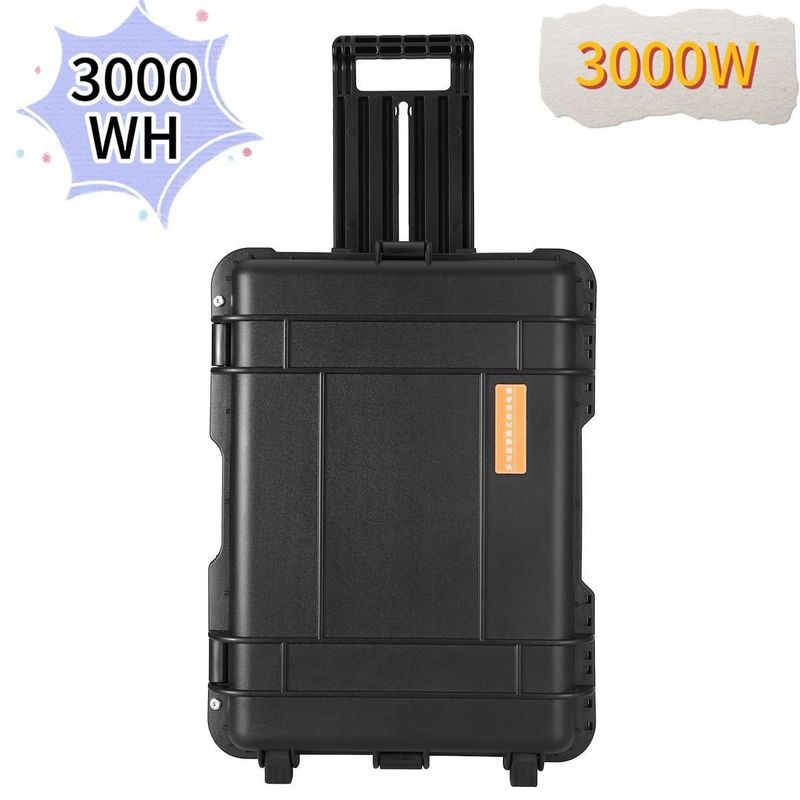 CE.Un38.3 محطة الطاقة الشمسية المحمولة معتمدة 3000W/3000wh للتخييم والطوارئ