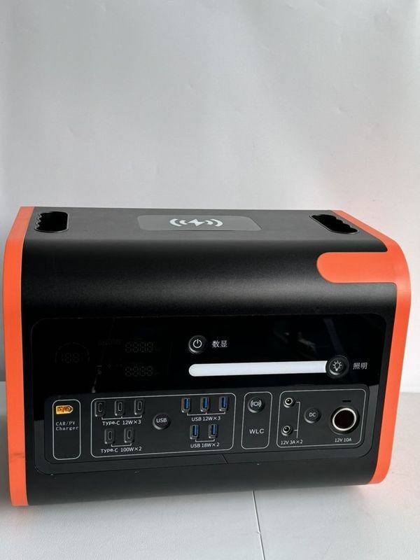 محطة الطاقة المحمولة 2200W UPS مدخل شمسي 800W مولد إمدادات الطاقة غير متقطعة