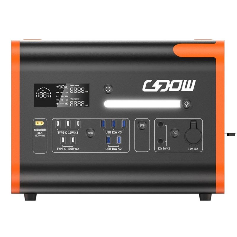 40ah/2200W/2048wh برتقالية ساخنة منزل محطة توليد الطاقة المحمولة لتخزين الطاقة للخارج