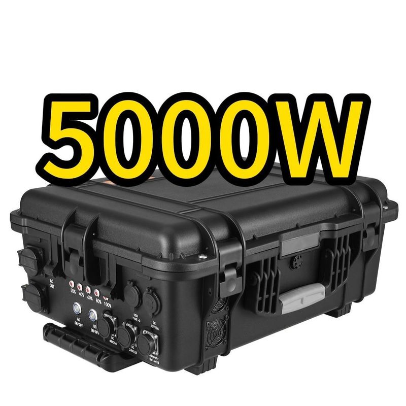 CE.Un38.3 معتمد 5000W بطارية الليثيوم مولد الطاقة الشمسية لمحطة الطاقة المحمولة