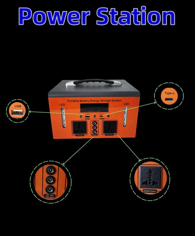 بيع مباشر 500W الخروج التخييم محطة الطاقة المحمولة