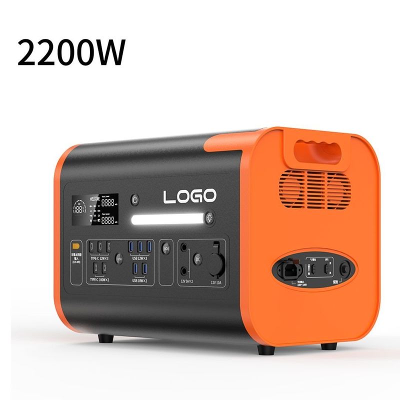 40ah/2048wh/2200W/2400W مولد الطاقة المحمول الطوارئ الطاقة في الهواء الطلق 3 محطة الطاقة