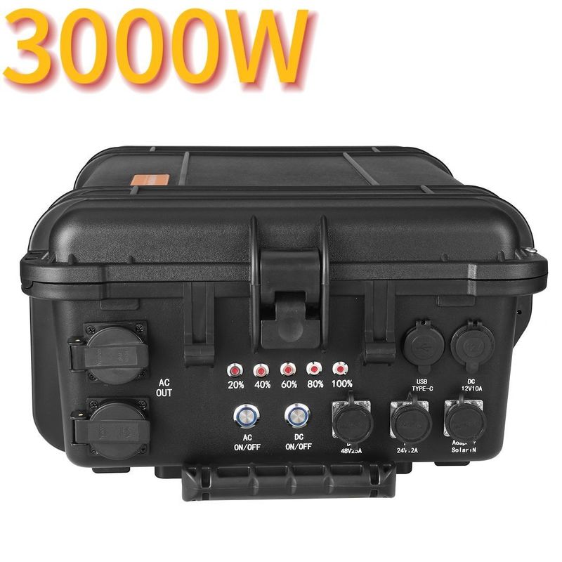 محطة توليد الطاقة المحمولة ذات الطاقة 3kw 5kw 6kw الأسود مع شهادة CE.Un38.3