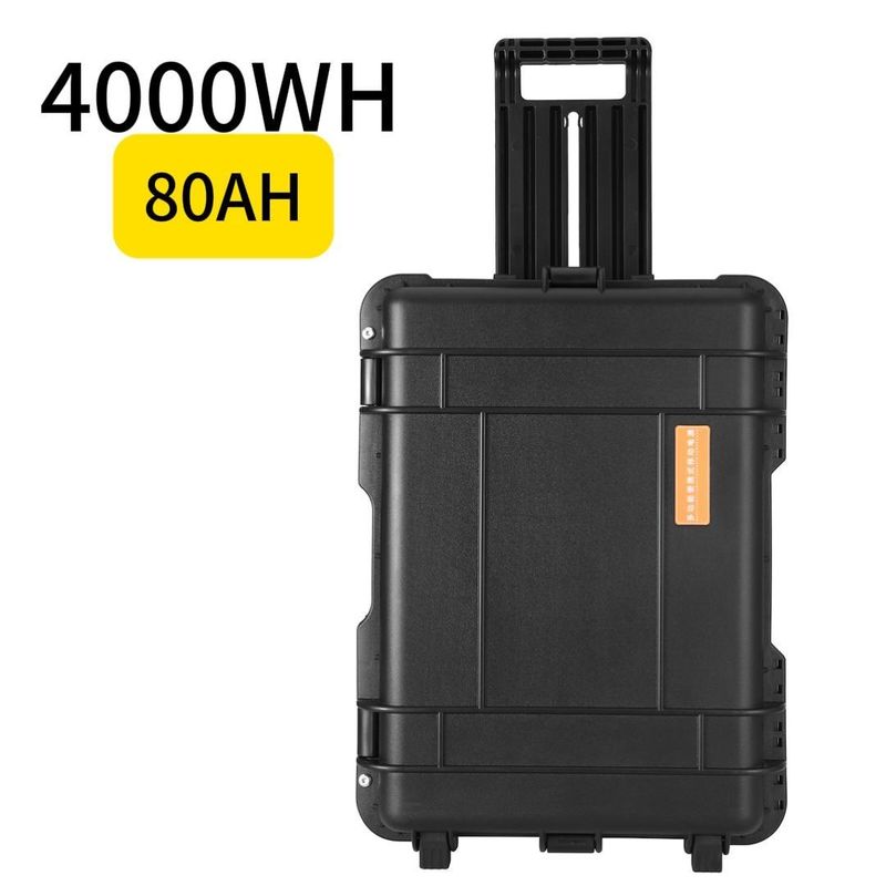 تخزين الطاقة للخييمات في الهواء الطلق محطة توليد الطاقة المحمولة 80Ah/4000W للمعدات المتنقلة