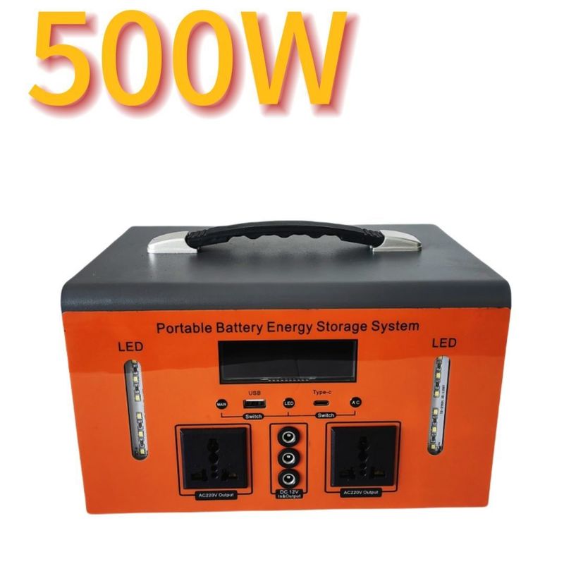 XT500 500W بطارية الليثيوم المحمولة مصدر الطاقة للتخييم في الهواء الطلق والطوارئ
