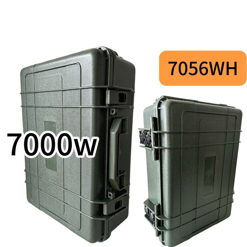 الطاقة الاحتياطية للسفر محطة الطاقة المحمولة 7000W مع التبريد القسري الذكي المزدوج