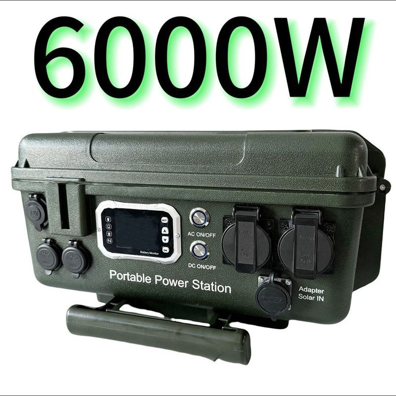 تحكم MPPT 6000W/6048wh محطة طاقة محمولة AC/DC في الهواء الطلق للمنتجات