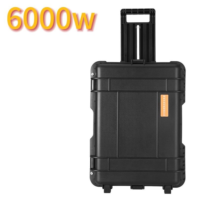 محطة الطاقة المحمولة بالبطاريات الليثيومية الخارجية 6000W/6216wh مع السلامة العالية