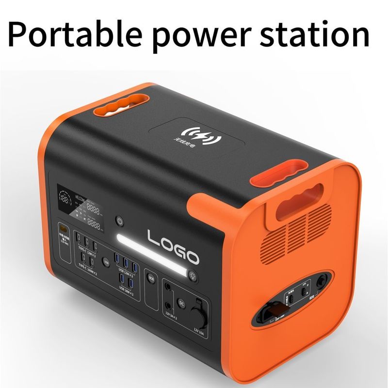 90 دقيقة وقت الشحن مولد محمول 2400W 2048wh مولد إمدادات الطاقة